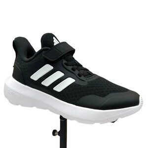Adidas FortaRun Youth Boys Girls‎ Slip-on Sneakers Size 2Y Black White Low Top